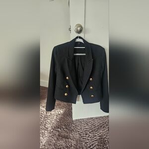 EXPRESS Black Blazer with Gold Buttons